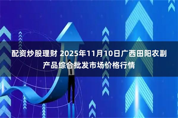 配资炒股理财 2025年11月10日广西田阳农副产品综合批发市场价格行情